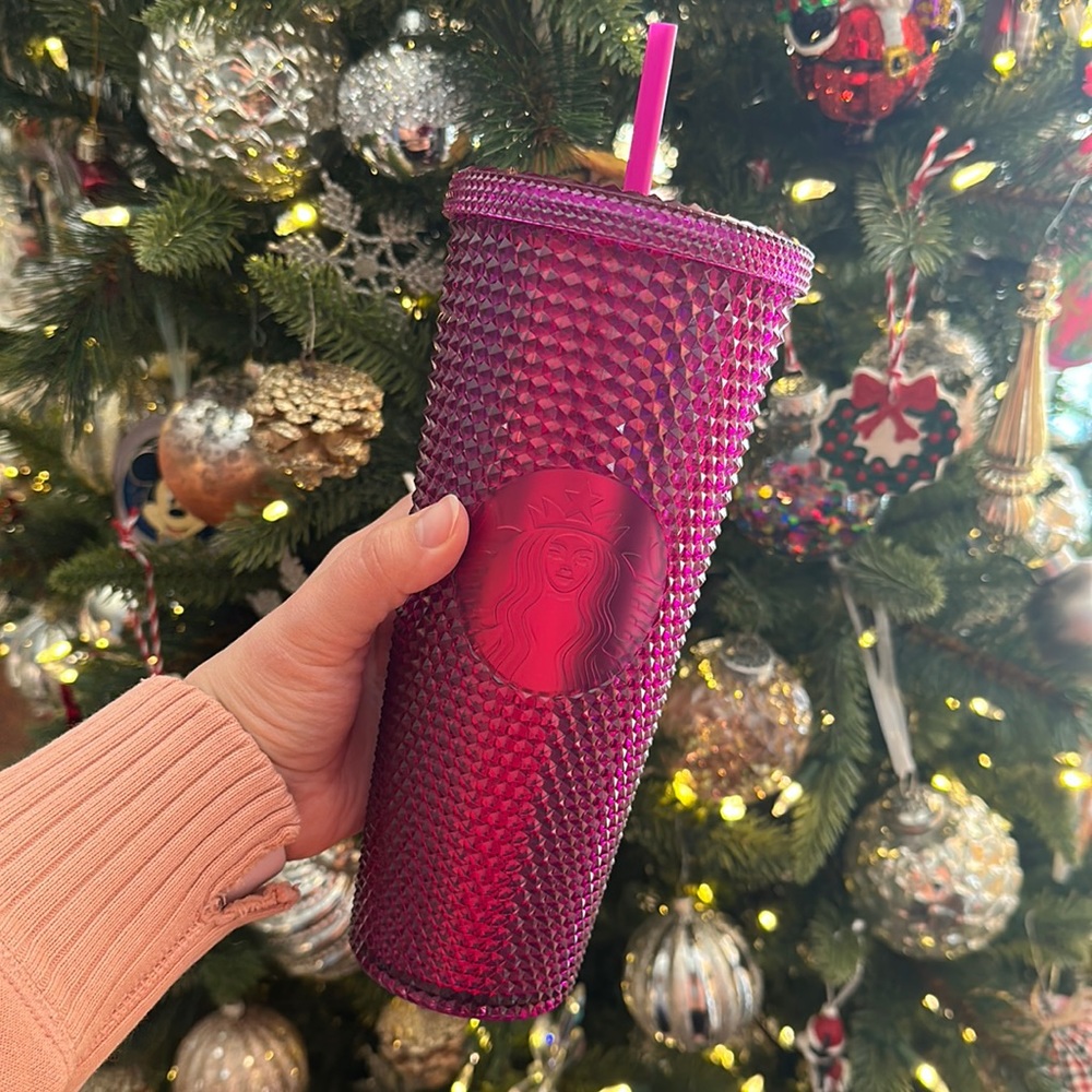 Starbucks 2022 Fall USA Purple Berry Bling Studded Tumbler VENTI
